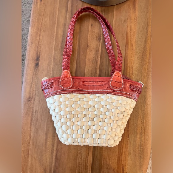 Brighton Straw Bucket Purse - Picture 2 of 14